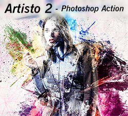 极品PS动作－水墨艺术(第二版)：Artisto 2 - Photoshop Action